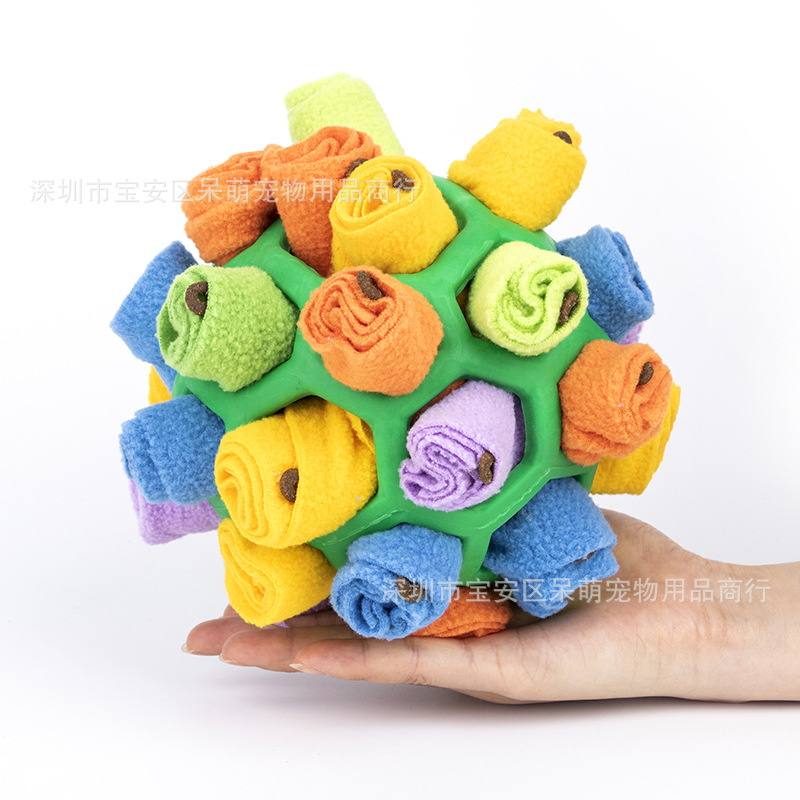 Pet Smell Fried Ball Toy Dog Blind Box Hidden Food Bubble Rubber Ball Smell Puzzle Demolition Proof Home Toy Specification drawing