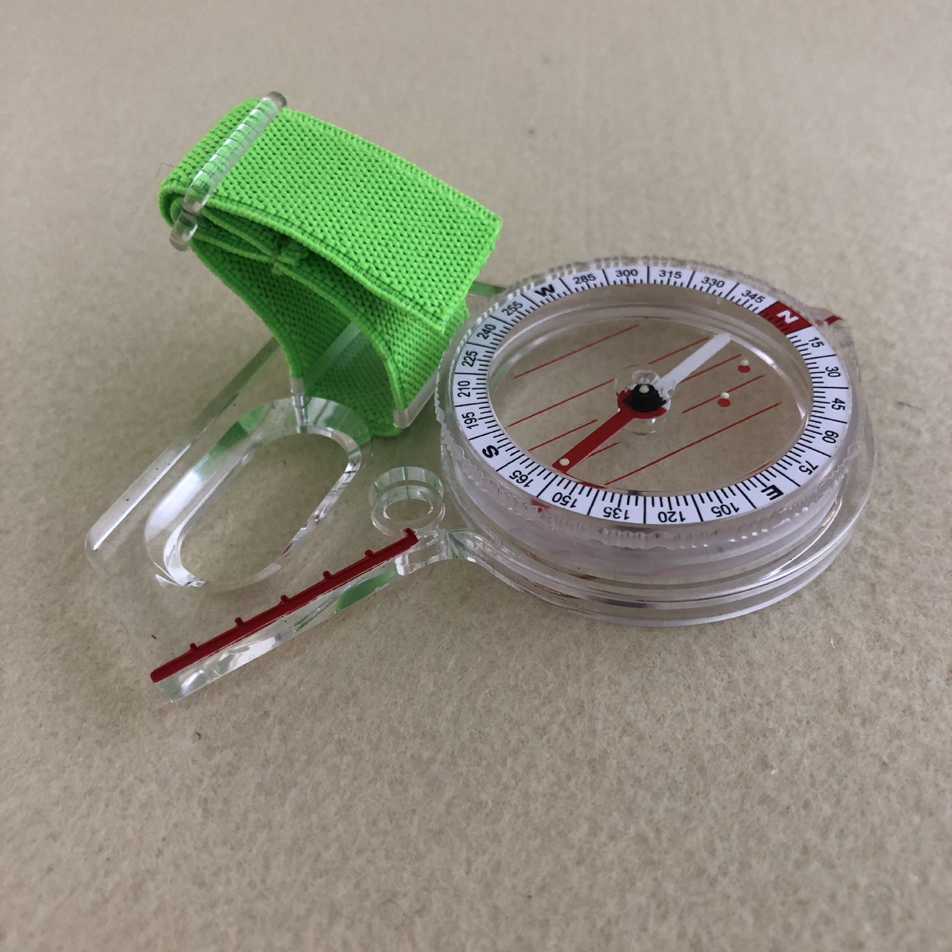 New J47-1 thumb-type map ruler, compass, and compass, competition outdoor orienteering teaching, quick positioning Item Picture