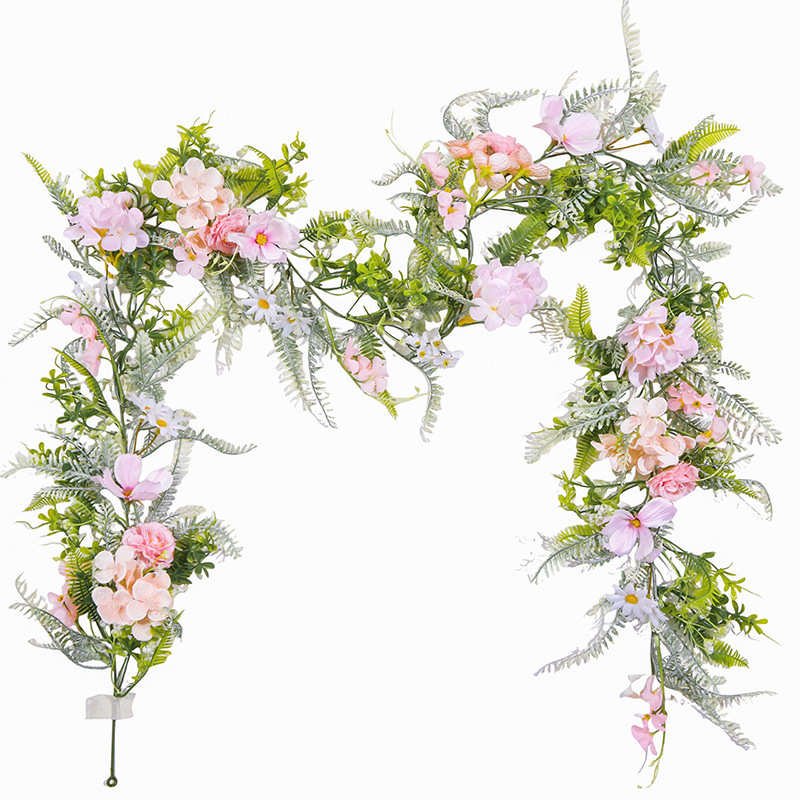 Artificial vines, spring water plants, Amazon home decoration green plants, peonies, daisies, vines, artificial vines details Picture