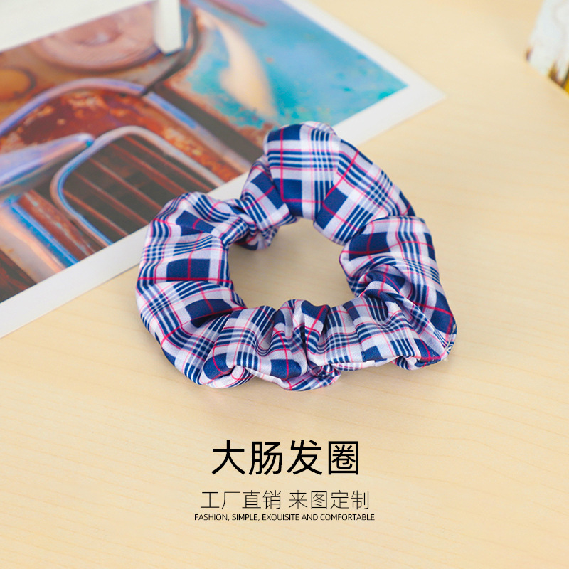 发圈女发绳高级感头绳扎头皮筋蓝色韩国头花头饰发饰2025新款