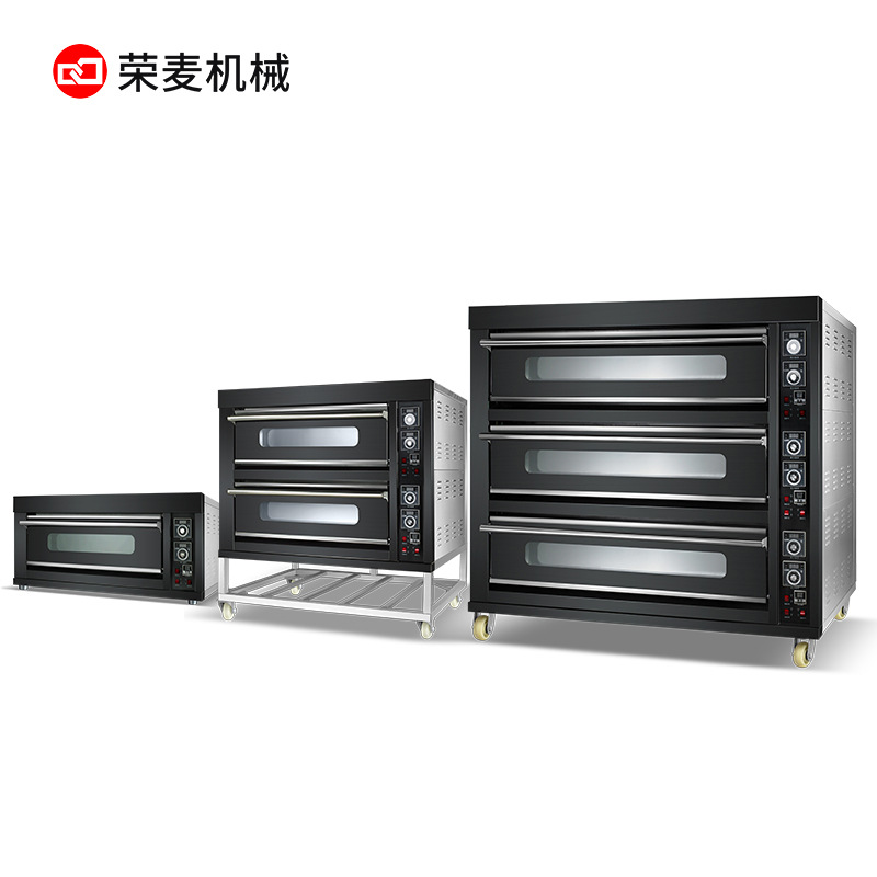 Horno de cocina plana torta inteligente pizza horno grande equipo de horneado gran horno de pan de seis bandejas de tres niveles comercial Application Scenario