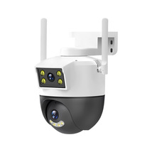 双目摄像头枪头联动手机远程家用室内外高清夜视360度防水智能监