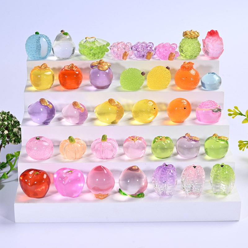 High-transparency large fruit resin diy simulation fruit, large handcrafted accessory after eating, the same style as Douyin live streaming blind bag full figure