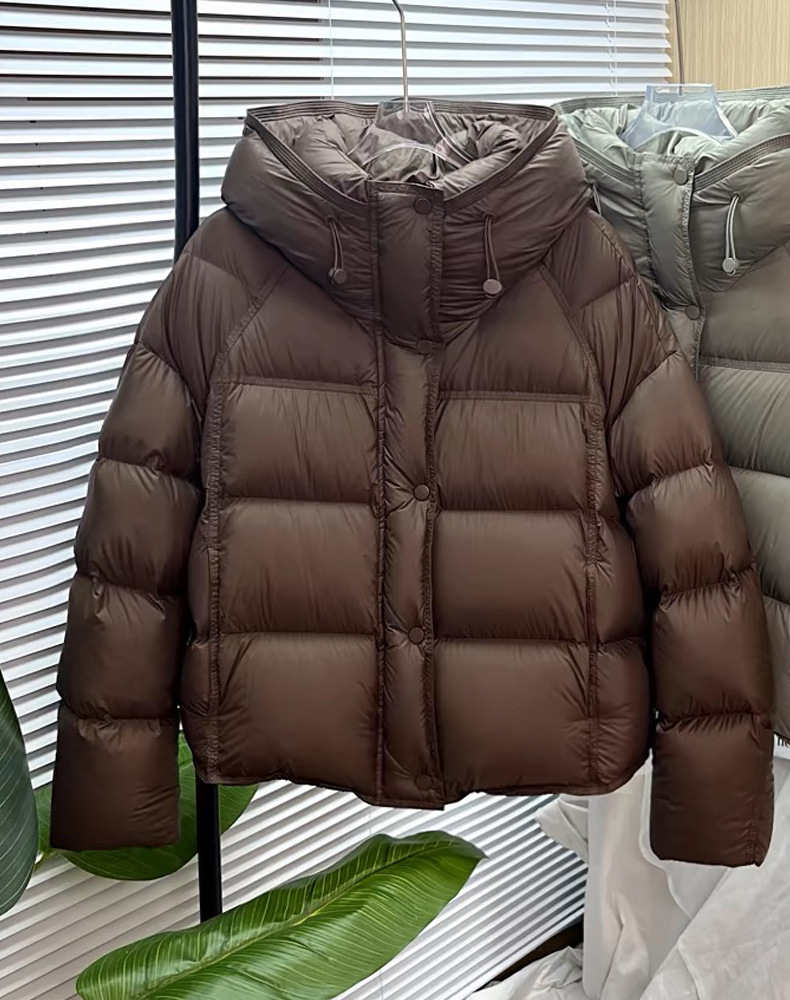 羽绒服女款冬季女装新款90鸭绒外套短款冬装女式高级感平湖详情5