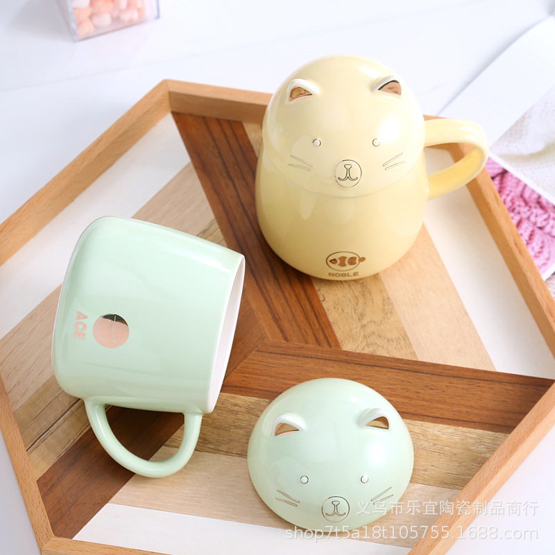 Creative Ceramic Cup Cat Cup Small Red Book Network Red Cute Cat Mug With Gift Drink Cup Gift Cup Application Scenario