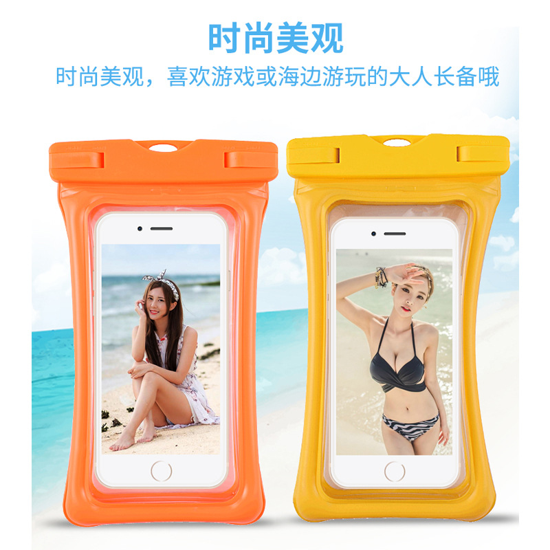 Manufacturers Wholesale New Floating Air Bag Inflatable Mobile Phone Waterproof Bag Outdoor Diving Swimming Transparent Pvc Waterproof Bag Application Scenario