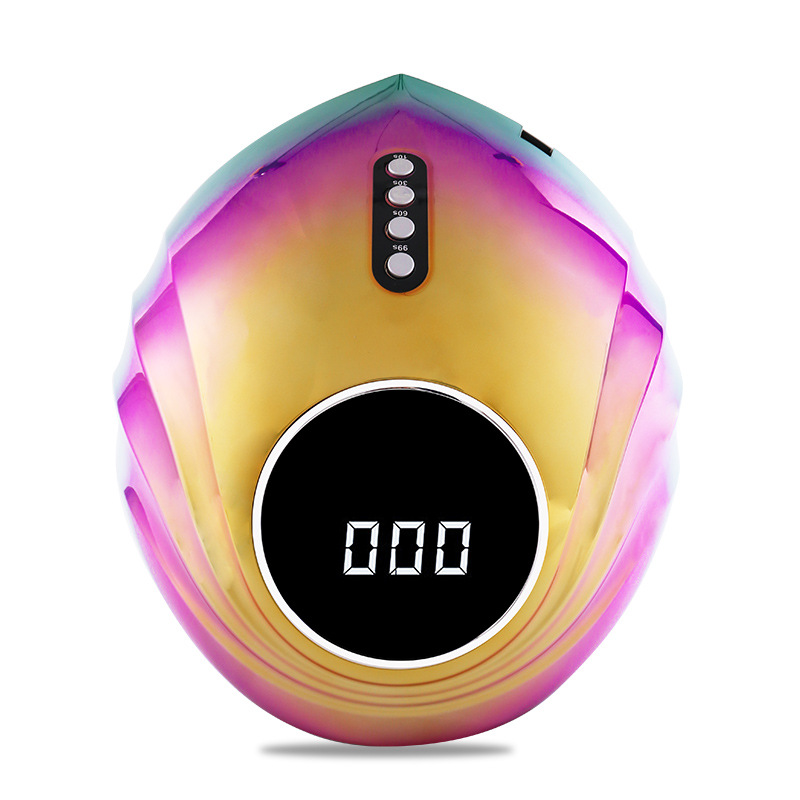 Colorful gradient B5 nail art light therapy Lamp 120w with LCD display UV nail art light therapy machine Quick-drying nail baking lamp Item Picture