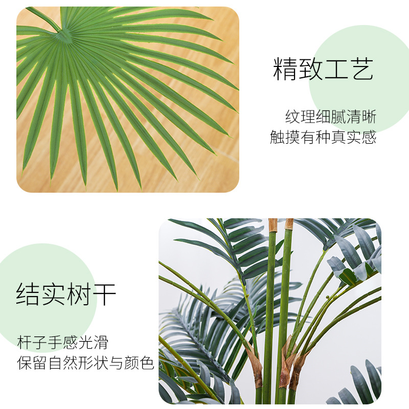 仿真散尾葵盆/仿真扇葵细节图