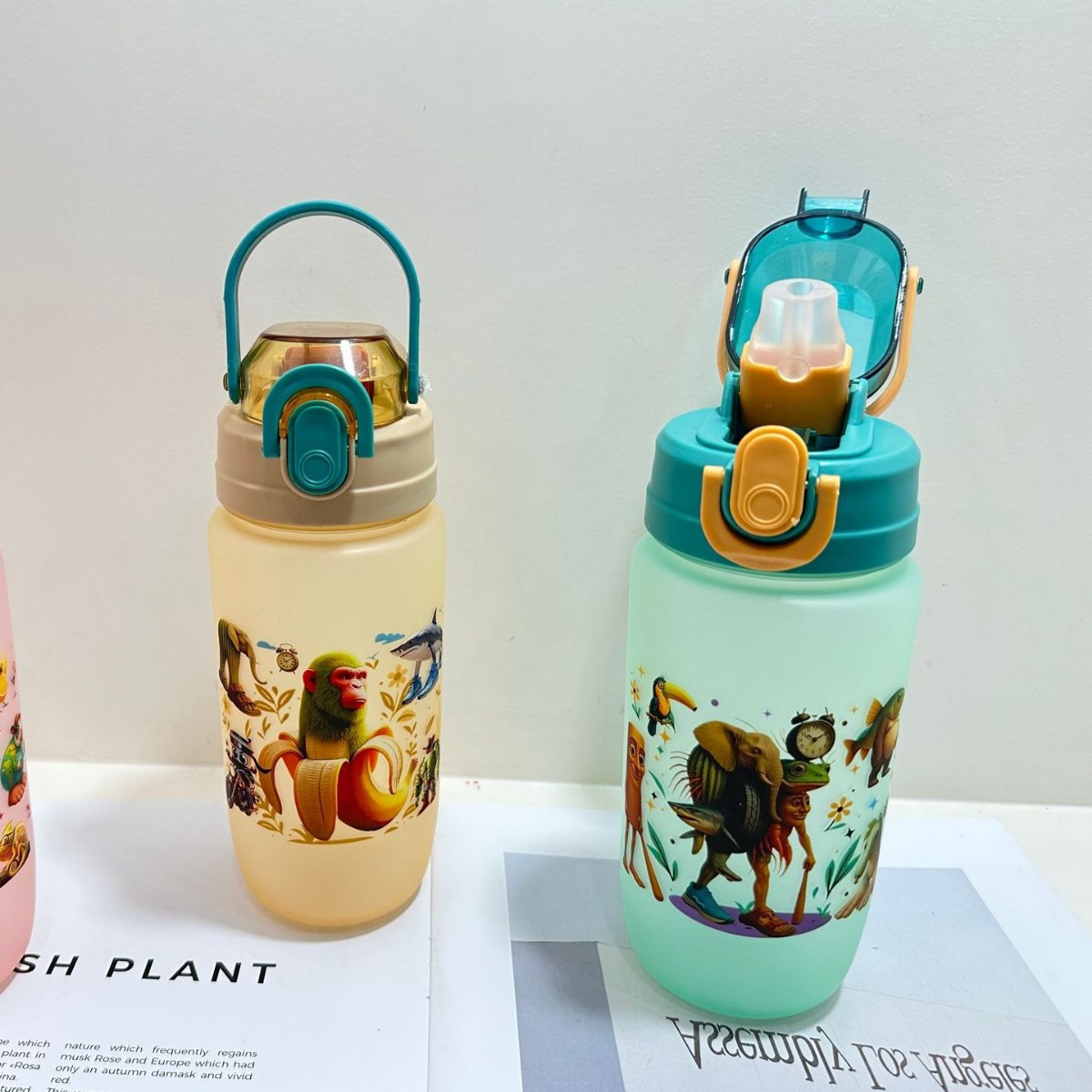 Wholesale of overseas best-selling Shan Hai Jing series water cups, children's water cups, straws for direct drinking, and student hand-held space cups Application Scenario