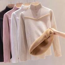 Integrated cashmere half turtleneck sweater for women 2022 new cashmere and thick autumn and winter knit sweater for women