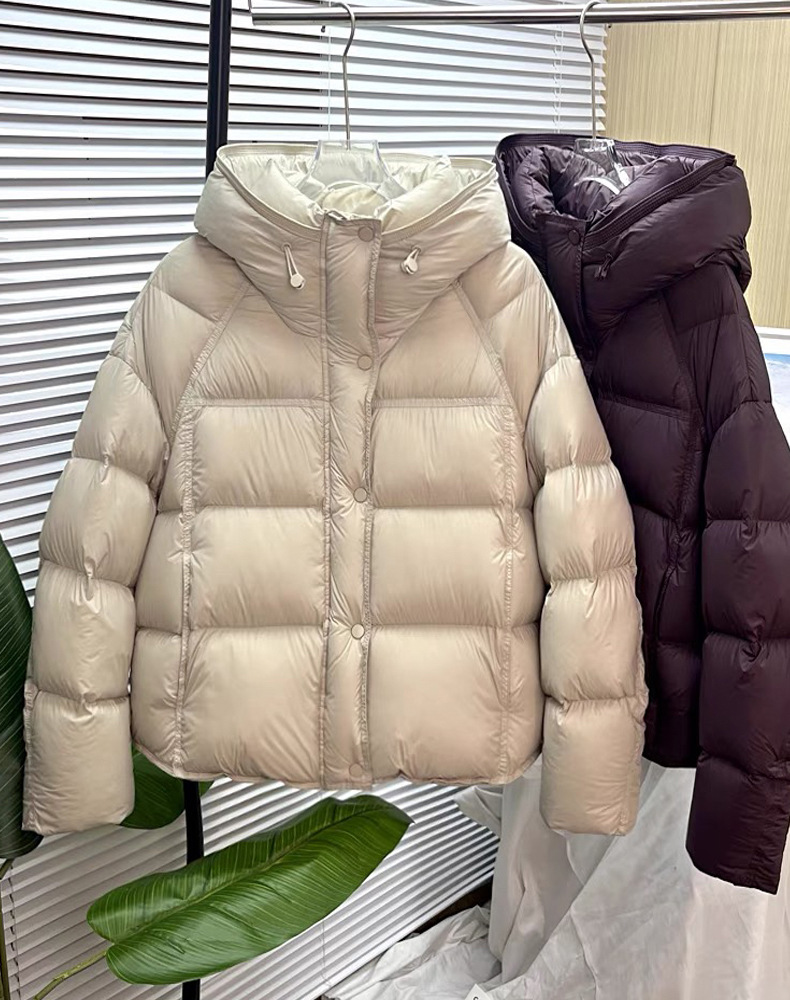 羽绒服女款冬季女装新款90鸭绒外套短款冬装女式高级感平湖详情4