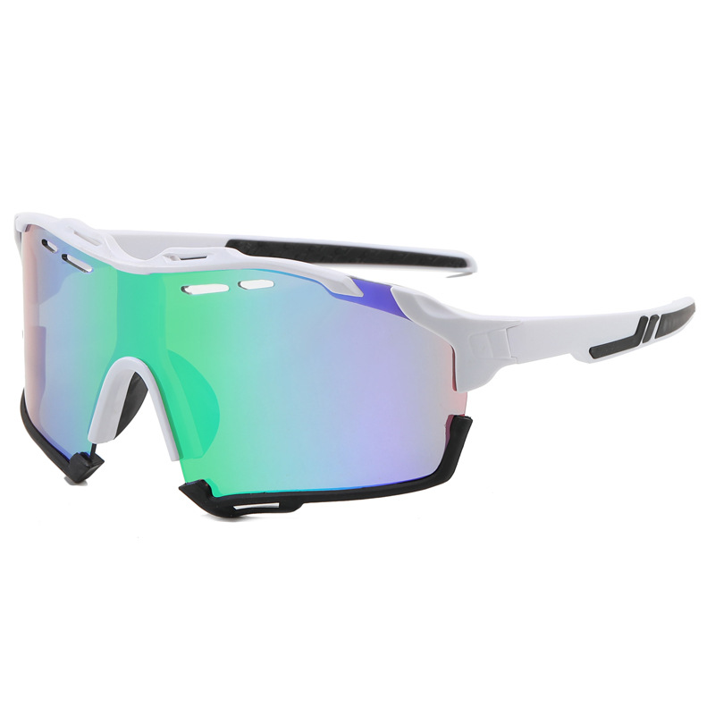 Wholesale of new cross-border outdoor sports sunglasses, men's and women's cycling sunglasses, and European and American fashionable and colorful cycling glasses Specification image