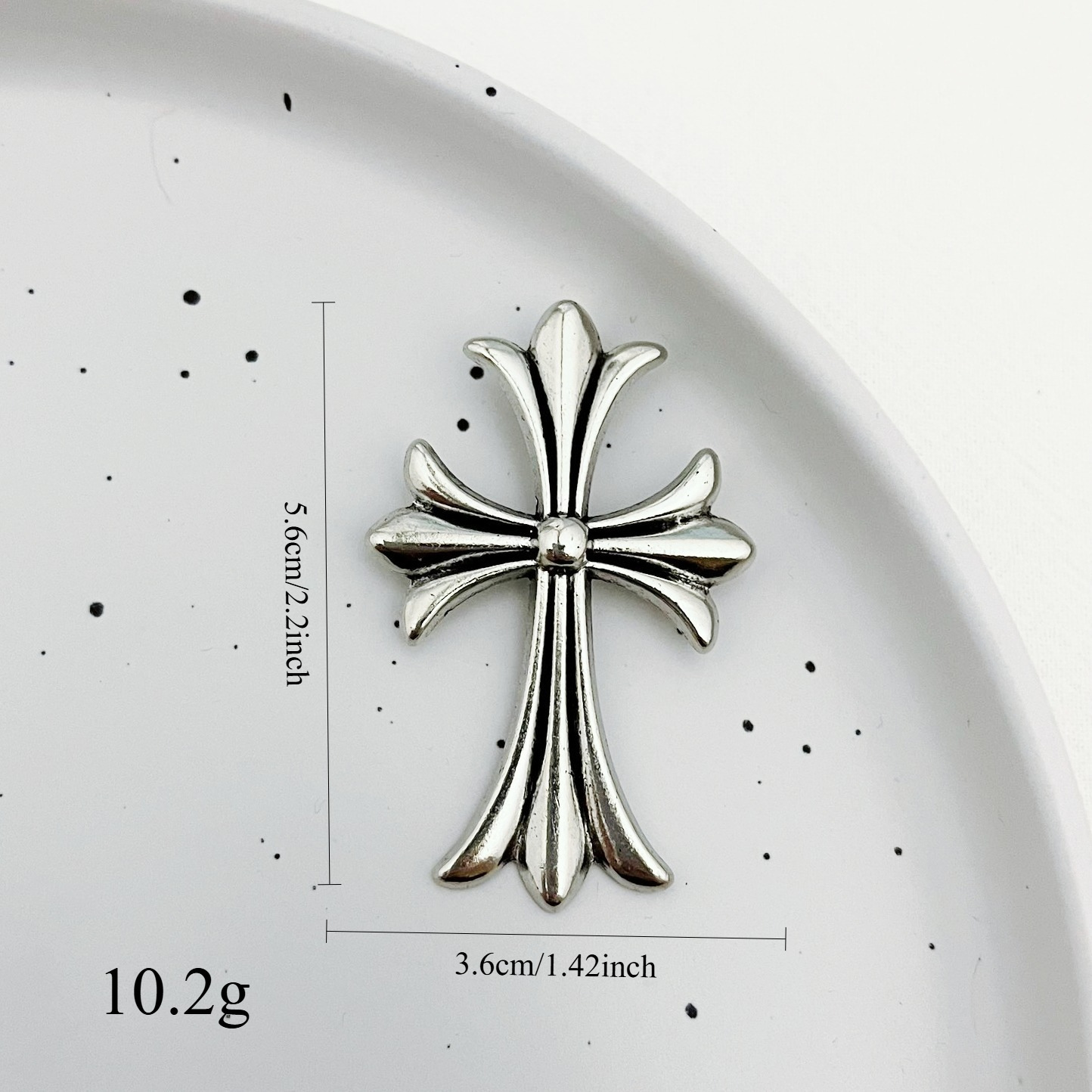 DIY合金饰品大号十字架时尚个性复古项链钥匙扣吊坠挂件批发产品图