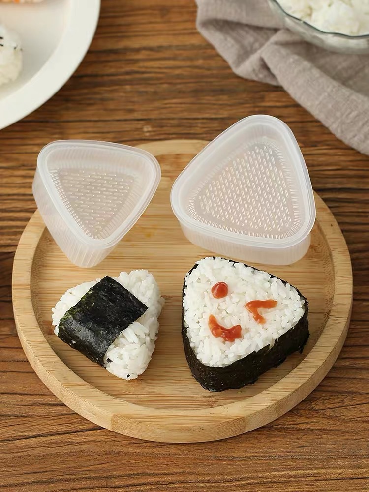 三角饭团模具大小2只套装紫菜包饭儿童便当寿司DIY饭团工具家用