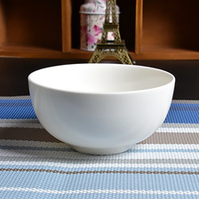 厂家直销纯白餐具套装 酒店陶瓷饭碗汤碗澳碗直口碗