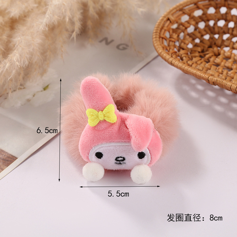 Cute plush hair bands, Korean Instagram cartoon bear hair bands, sweet girl headwear, children's hair bands wholesale Application Scenario