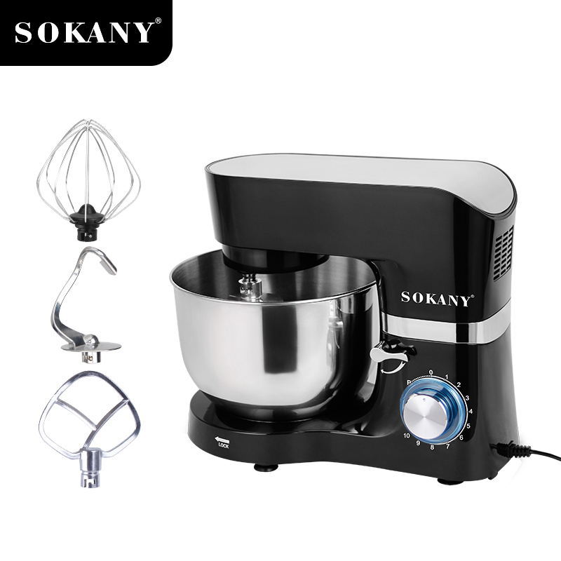 跨境热卖SOKANY270揉面机多功能家用和面机6.5L厨师机Stand Mixer详情图3