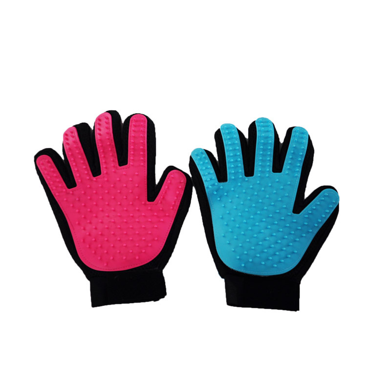 Depilation cat petting gloves, pet bathing lice removal grooming gloves, pet cleaning and massage gloves Item Picture