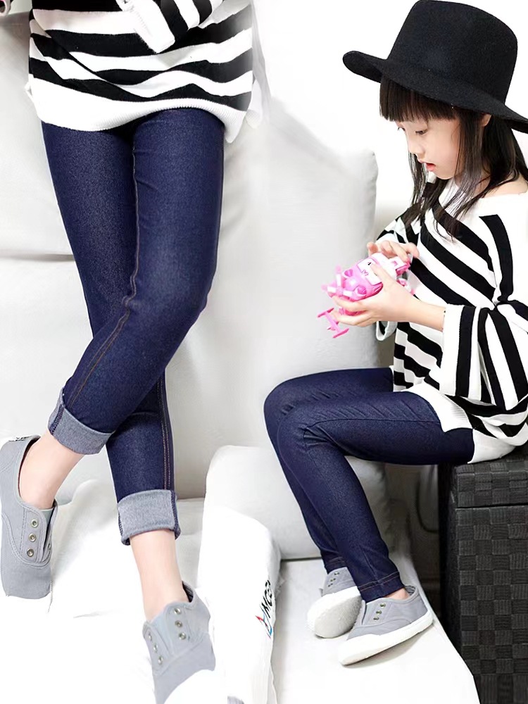 Clearance sale of 22 children's long pants in stock. Spring and autumn stretch slimming pants for women. Wholesale of women's outerwear children's jeans with free shipping details Picture