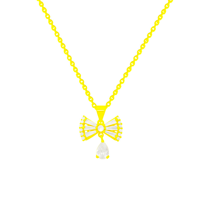 High-Grade Small Titanium Steel Necklace Women's New Water Drop Collarbone Chain Pendant Light Luxury Without Fading Choker Jewelry Wholesale Item Picture