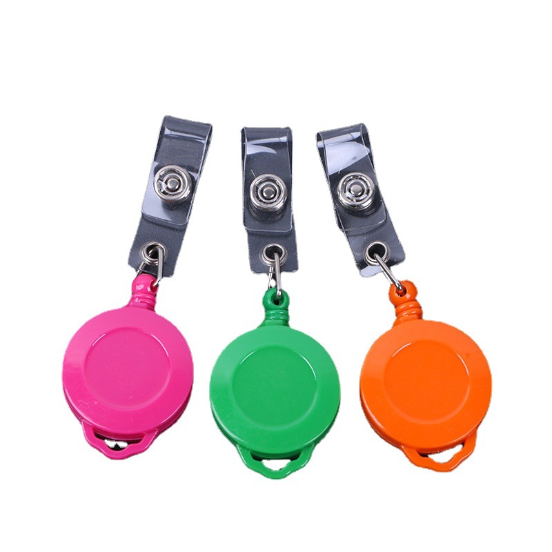 Plastic pull-up buckle, pull-up ID card buckle, retractable pull-up badge, pull-down badge reel Item Picture