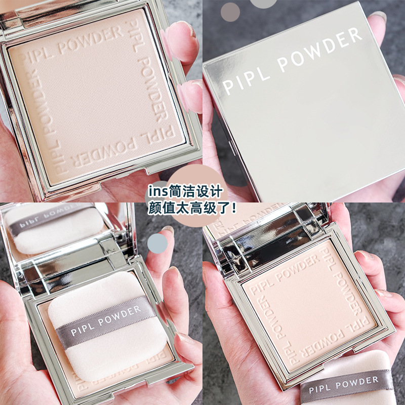 Pipl Powder Oil Control Concealer Makeup Dry And Wet Moisturizing Dry Powder Setting Powder Female Lasting Waterproof Authentic Product details Picture