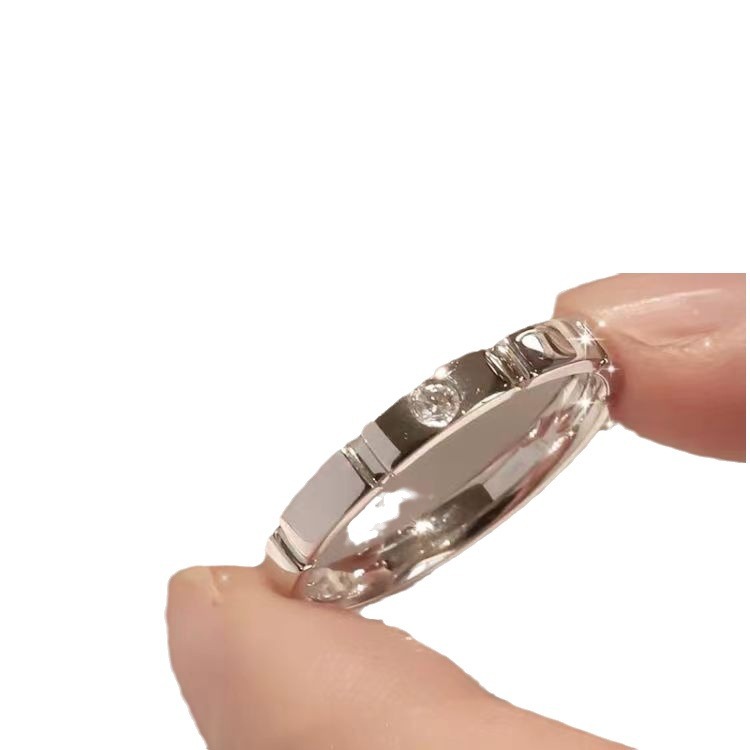 s925 silver couple rings, simple and individual, smooth and glossy, open rings for men and women, wedding couple rings, Valentine's Day gifts Item Picture