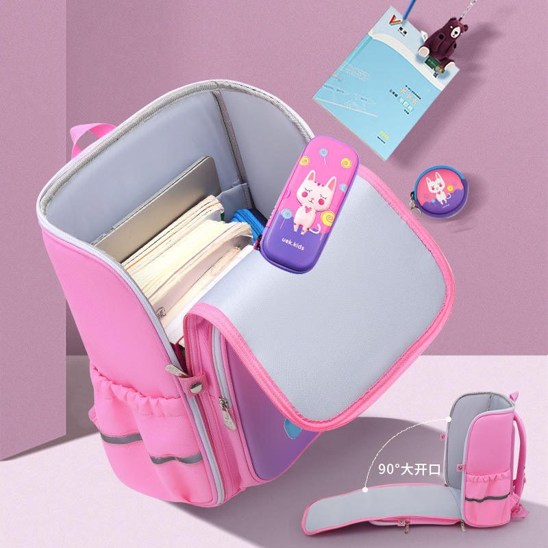 Net Red 3D Three-Dimensional Schoolbag For Primary School Students 1-6 Grade Boys And Girls Children Spine Relief Wear-Resistant Backpack Wholesale details Picture