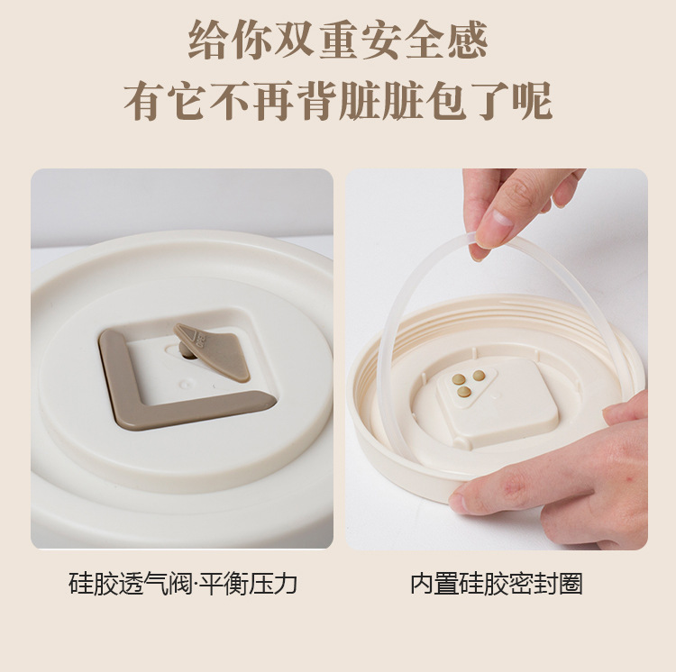 304 stainless steel insulated lunch box with lid, portable for office workers, microwave oven-heated lunch box, with rice for carrying the pot pic 8