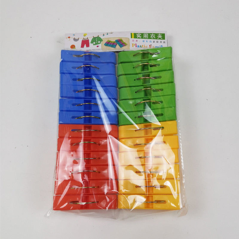 Household small clips, plastic clips for underwear, socks, anti-slip fixation, wholesale from the source, windproof and sun-drying clothes clips in various colors Application Scenario