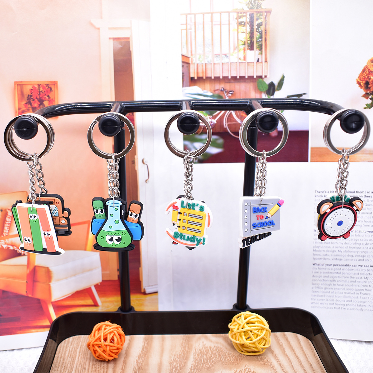 钥匙扣挂件/钥匙扣玻璃/牛皮汽车钥匙/钥匙扣/钥匙挂产品图