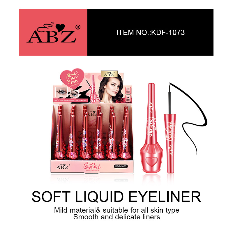 Cross-border foreign trade in-stock ABZ eyeliner liquid, non-smudging, smooth, waterproof, ultra-fine eyeliner liquid, makeup processing and wholesale Application Scenario