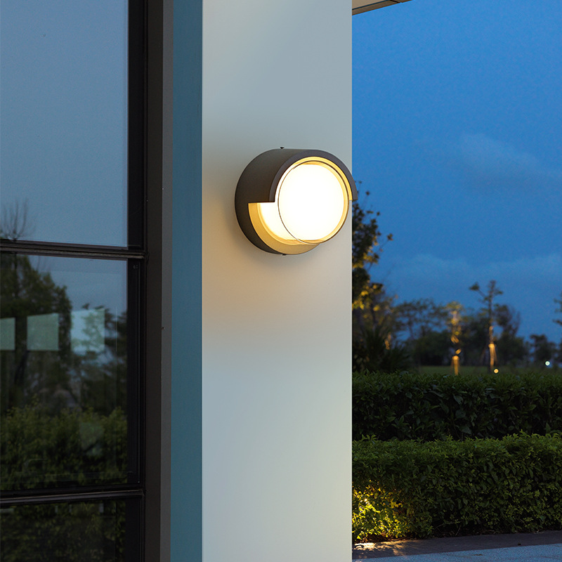 Outdoor Wall Light Aisle Stairs Balcony Bathroom Stairs Perforation-Free Wall Hanging Light Outdoor Waterproof Induction Garden Light Specification drawing
