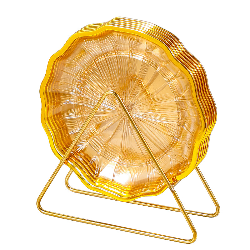 Cross-Border Manufacturers Spit Bone Dish Household Light Luxury Transparent Small Plate Food Grade Table Fruit Snack Dish Spit Bone Plate Item Picture