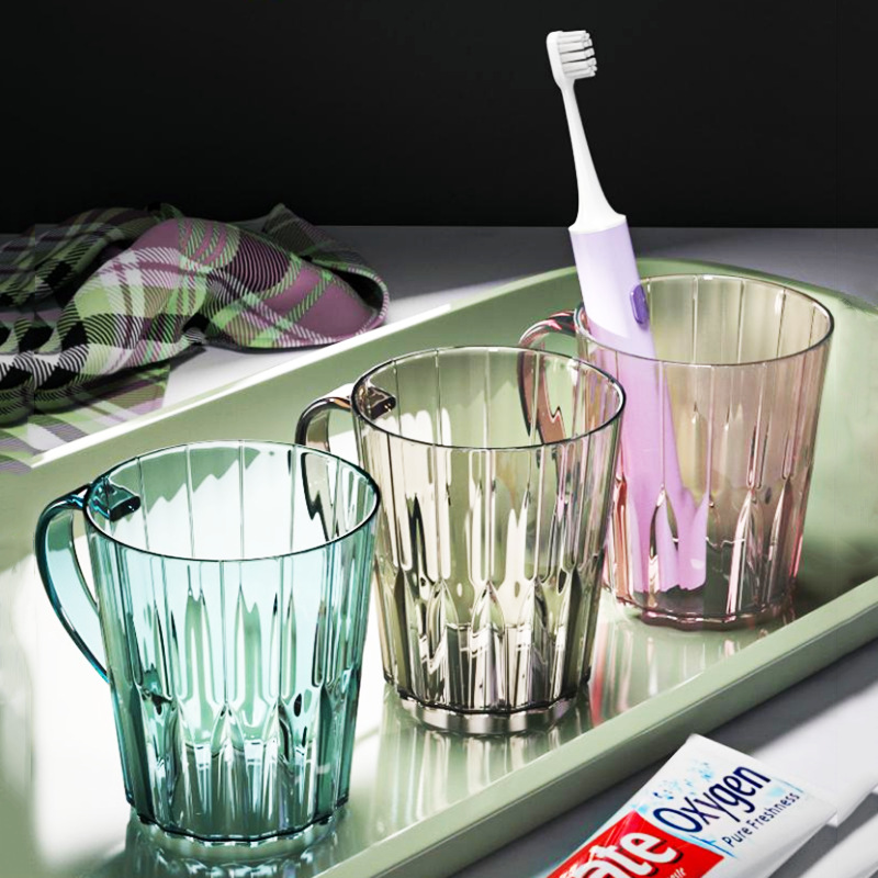 Creative high-grade transparent mouthwash cup home couple toothbrush cup student brushing cup drinking cup RS-201908 thumbnail