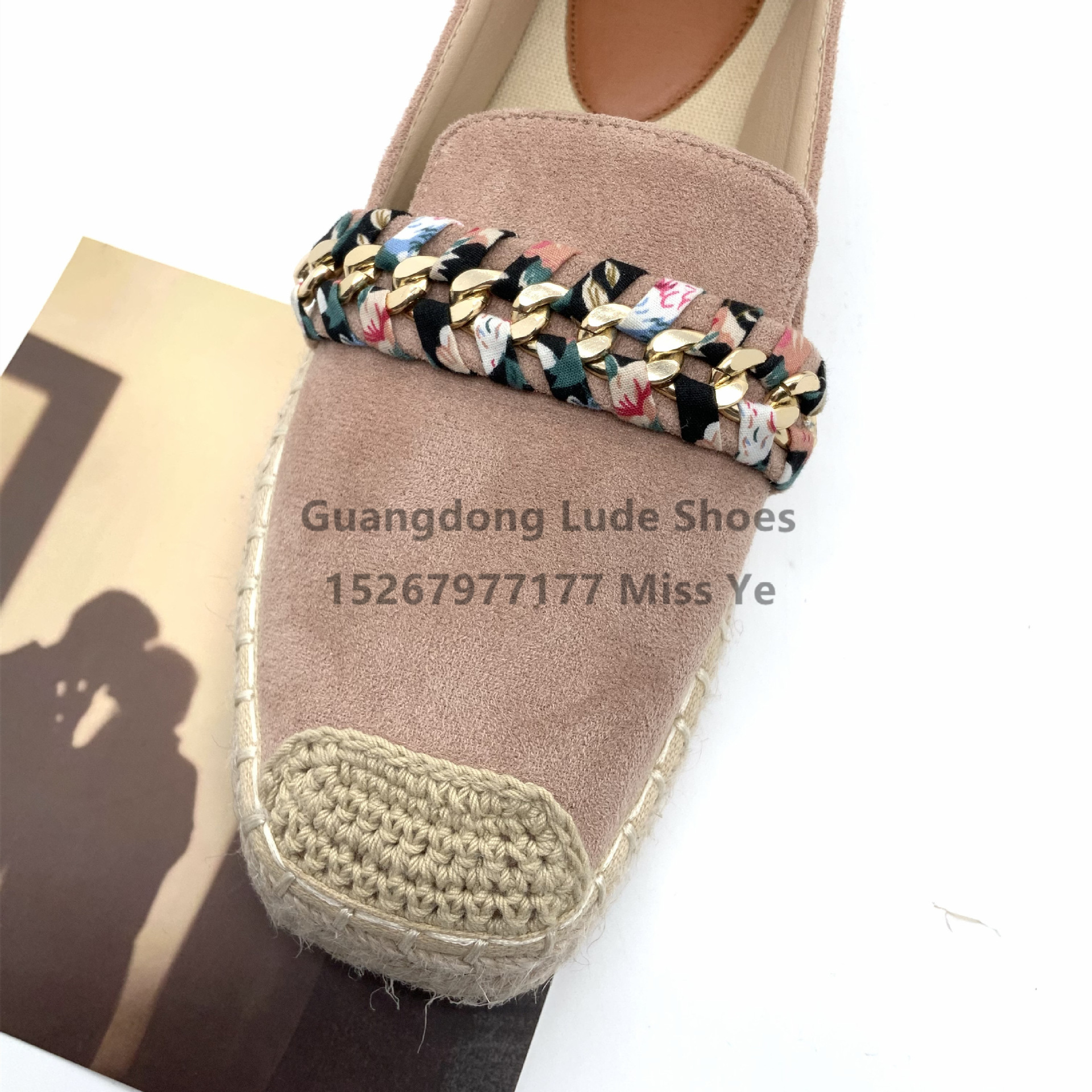 2022 New Women's Square Head Single Shoes Leisure All The Increase Single Shoes Guangzhou Women's Shoes Craft Shoes A Slip-On Lazy People Specification drawing