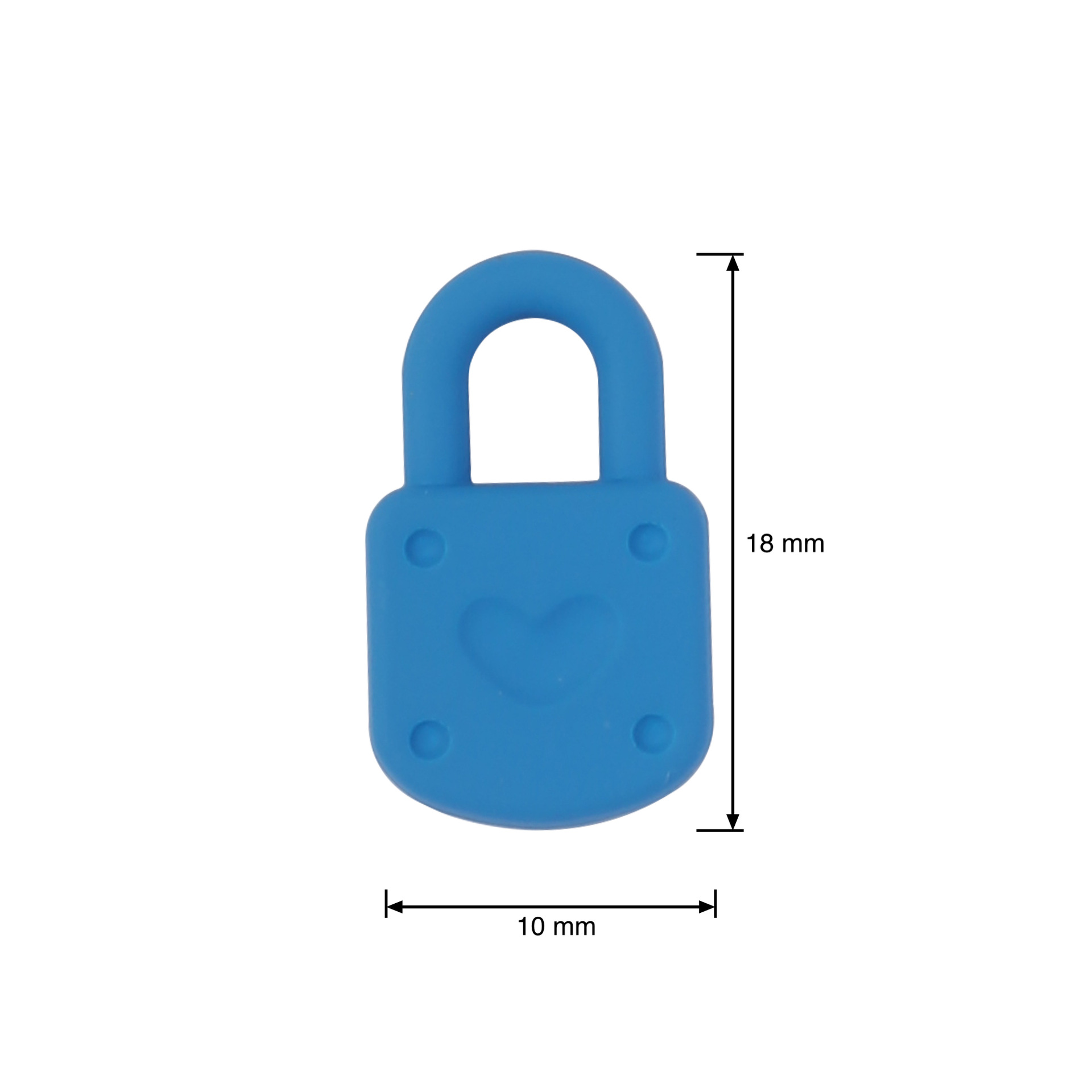 European and American cross-border love accessories, creative small locks, DIY jewelry accessories, mobile phones, bags, keys, pendants wholesale details Picture