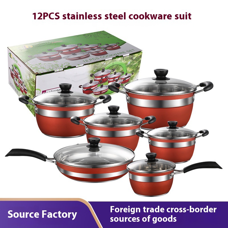 锅具套装实物图