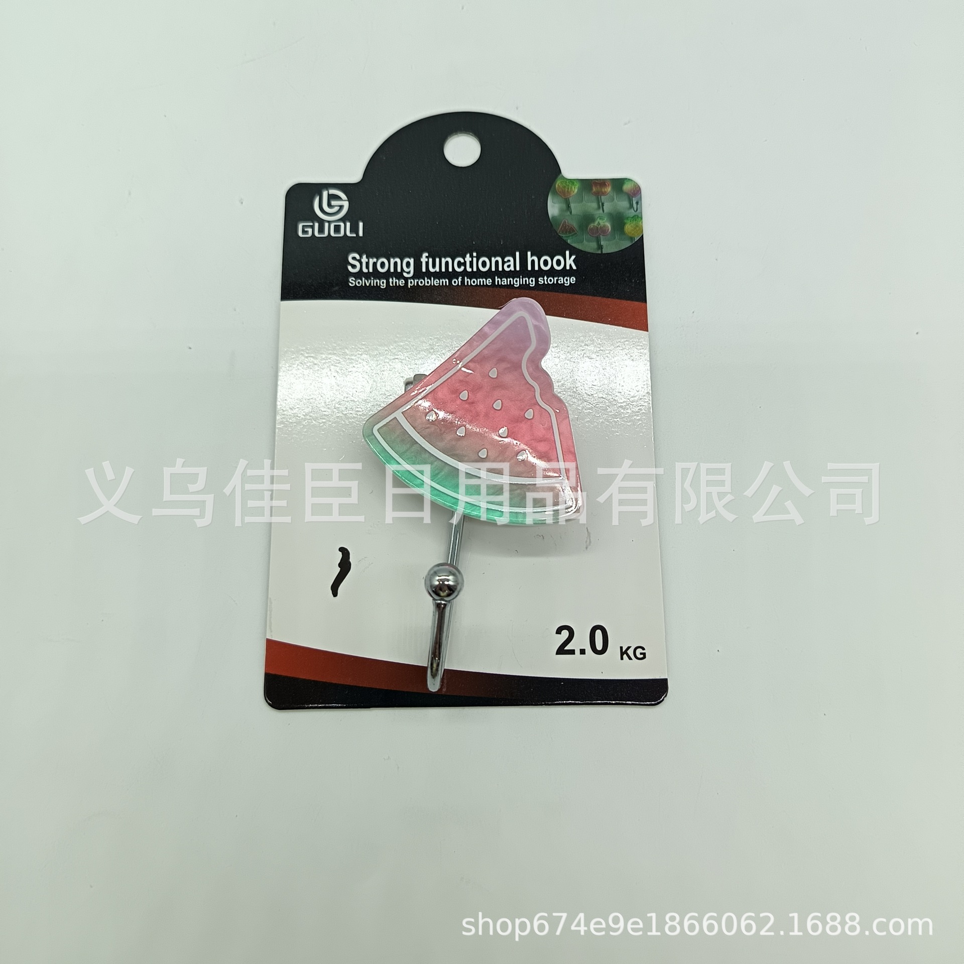 Cross-border best-selling wholesale sticky hooks, cute and fun fruit-shaped sticky hooks, creative hooks, traceless hooks, powerful hooks, no need for drilling Specification drawing