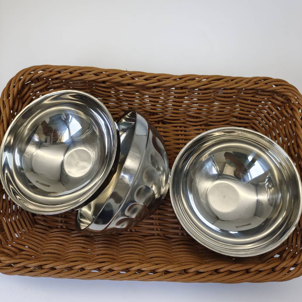 Lily Bowl, children's bowl, stainless steel bowl, Double-layer colored bowl, heat-insulating vacuum insulated bowl, soup bowl, anti-drop bowl, 2-yuan store details Picture