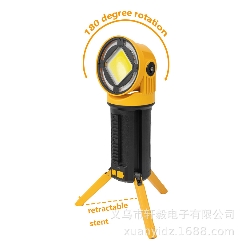 Cross-Border New Multi-Functional Charging Led Searchlight Strong Flashlight Outdoor High-Power Lighting Strong Hand Lamp Application Scenario