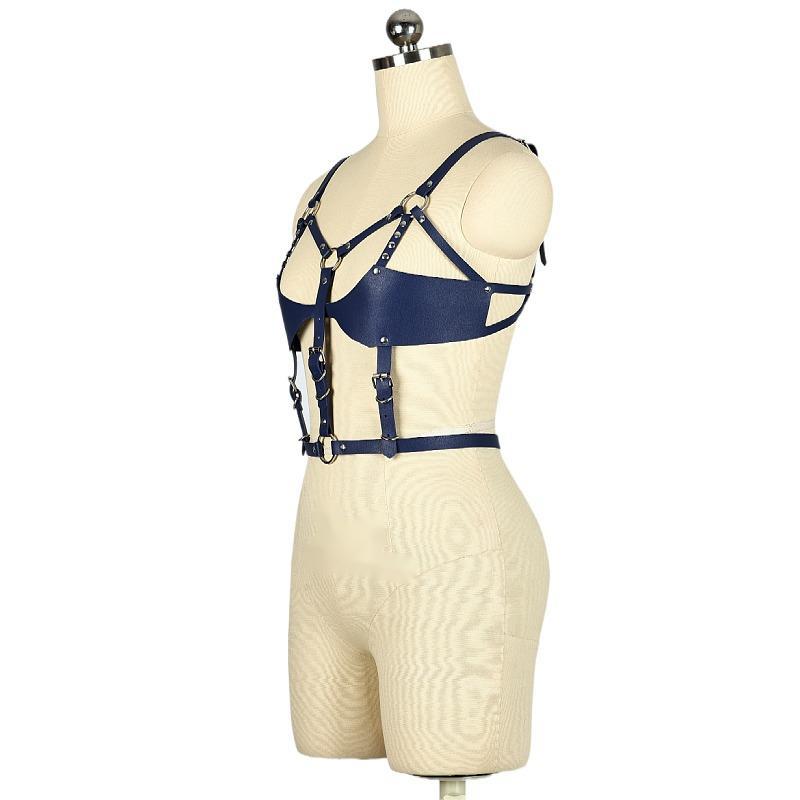 sm sex toys female leather binding clothing female corset wear details Picture