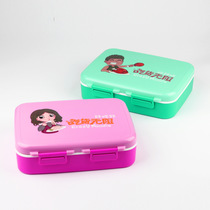 Children's lunchbox Microwave heated plastic lunchbox Lunchbox Student lunchbox Portable pink lunchbox for girls