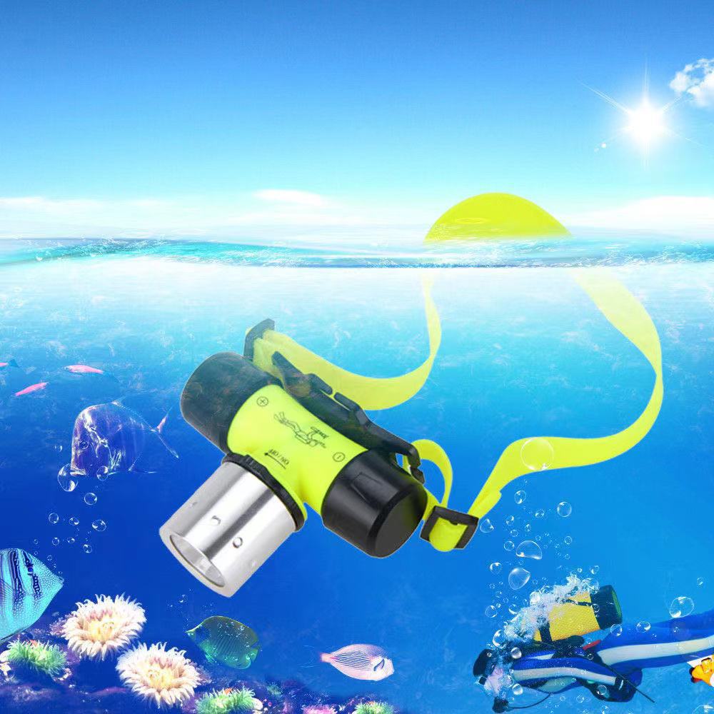 Cross-border exclusive battery model 10W high-intensity diving headlamp led high-power long-range flashlight diving waterproof lighting Application Scenario