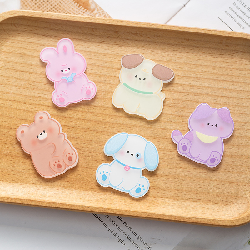 Qiaoxi Animal Cartoon Cute Side clip accessory keychain wholesale diy handmade material hair clip 500 pieces set