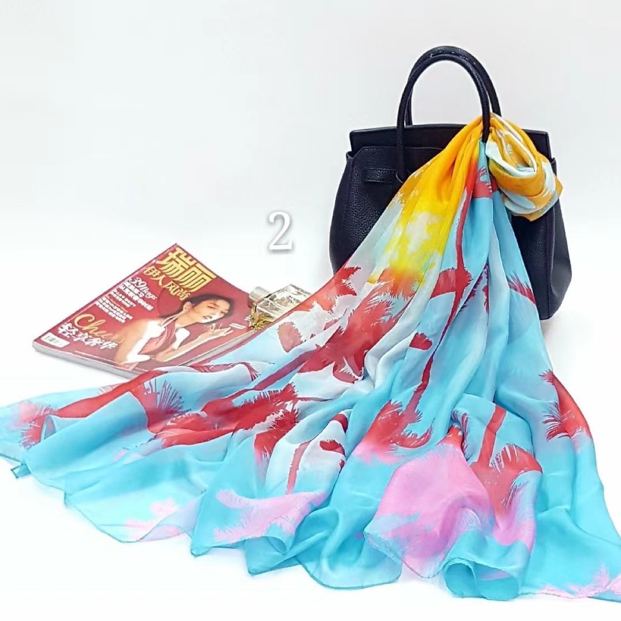 Beach Towel Sunshade And Sunblock Beach Cape Large Size Printed Bikini Variety Scarf 200*135Cm Now Item Picture