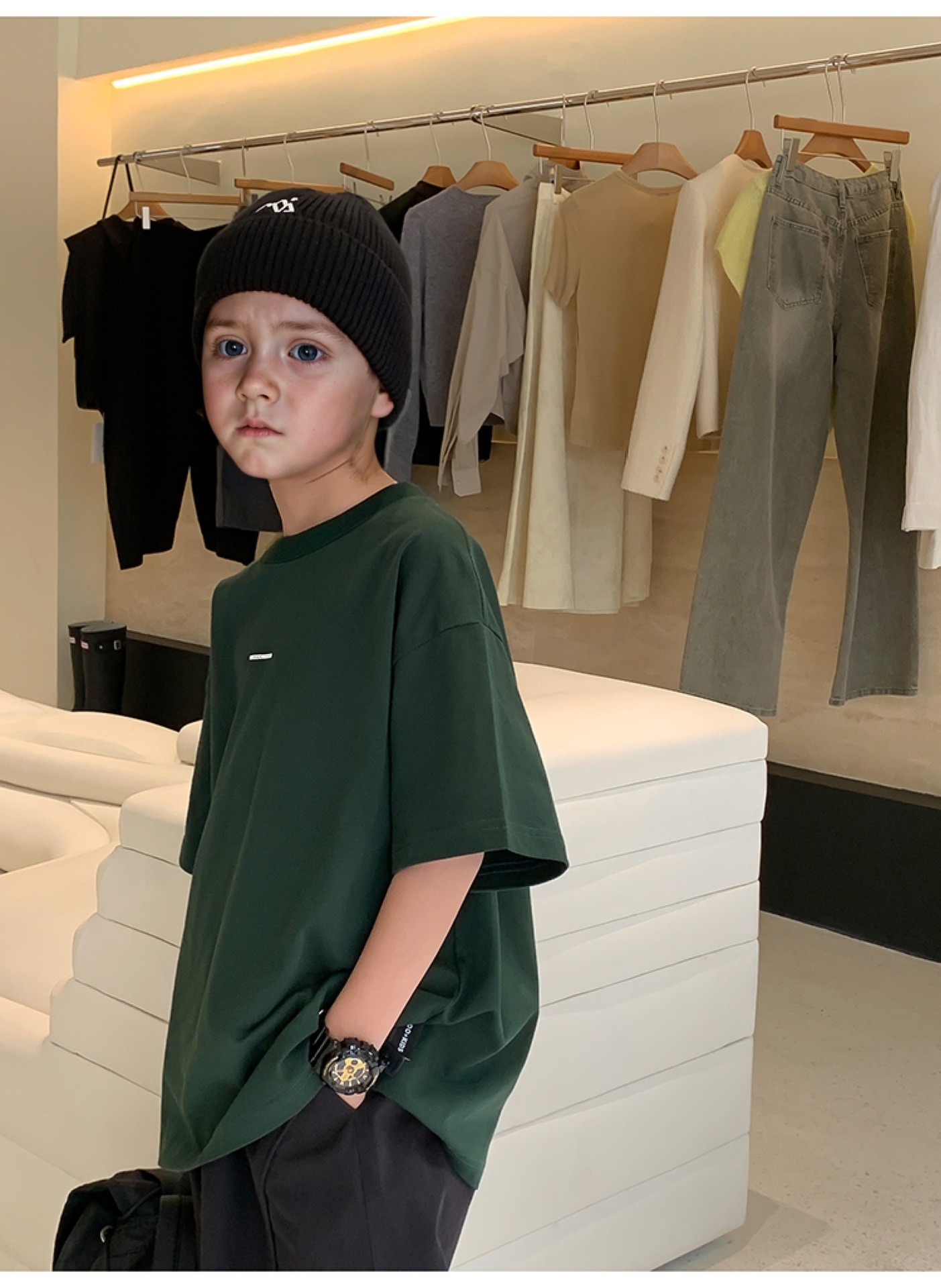 2025新款夏装男童大童圆领t恤短袖时髦儿童半袖韩版宝宝上衣男潮t详情20