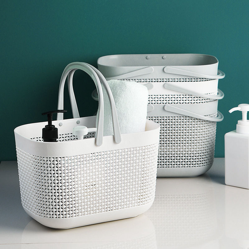 Japanese-style bath basket, portable bath basket, bathroom plastic washbasin storage basket, draining bath basket, bath storage basket