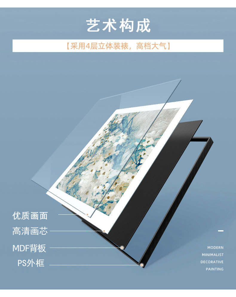 北欧简约壁画现代猫咪客厅餐厅装饰画儿童房治愈玄关沙发卧室挂画详情13