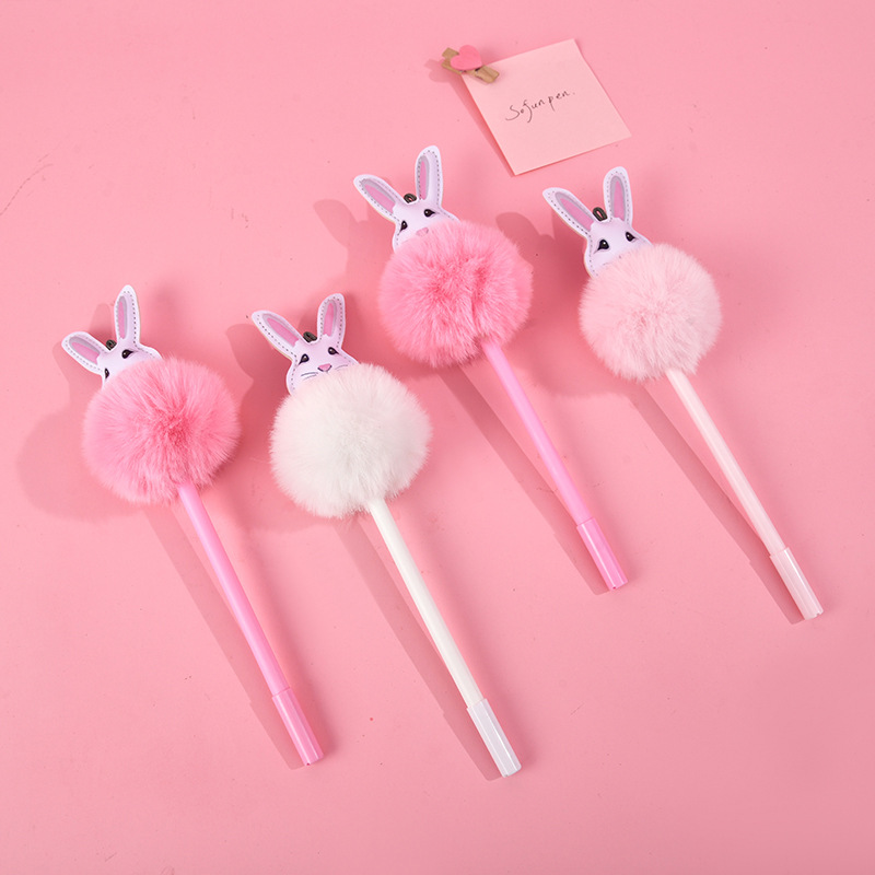 Zhongfan Miaoqiu Big Ear Rabbit Gel Pen ZF2605 is a creative and stress-relieving stationery for students to write, write, and sign off on Specification image